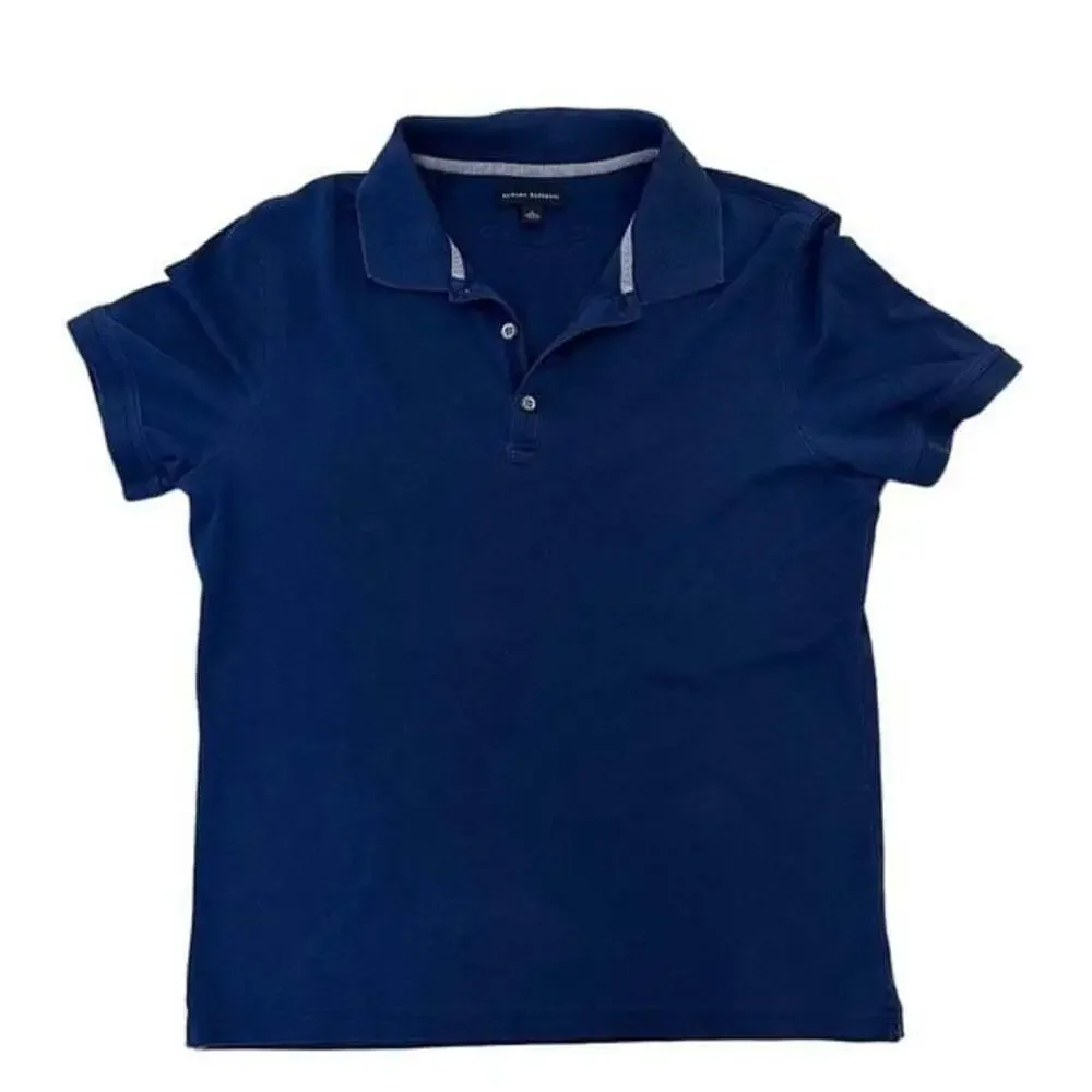 Banana Republic Navy Blue Polo Shirt Size Large